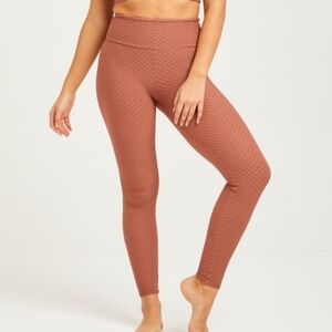 Booty by Brabants Croco Skin Leggings in Rosรฉ Workout Yoga Women's OS